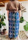 VINTAGE 90's Bohemian Hippie Stripe Wraparound Skirt - S/M