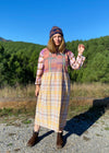 DESERT FOX Dahlia Dress - Autumn Checked - S/M - M/L