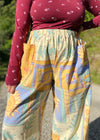 DESERT FOX Mia Wide Leg Trousers - Sunflower Patchwork Print - S/M