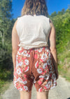 DESERT FOX Florence Shorts - Pink & Orange Florals - UK 12-16