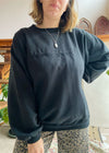 VINTAGE 90's NAF NAF Black Round Neck Sweater - L