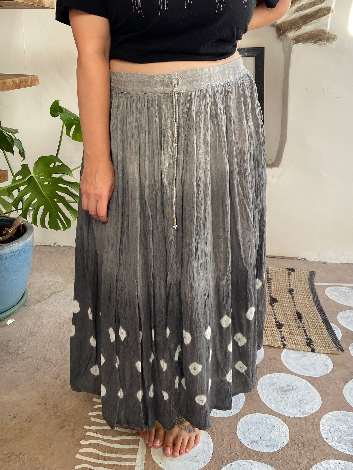 VINTAGE 90’s Tie Dye Hippie Maxi Skirt - M/L