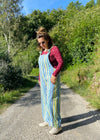 DESERT FOX Bohemian Stripe Wide Leg Dungarees - L - UK 12-16