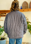 VINTAGE 90’s Dusty Blue Puffa Jacket Coat - L