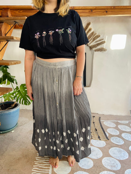 VINTAGE 90’s Tie Dye Hippie Maxi Skirt - M/L