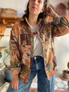 VINTAGE 90's Patchwork Hippie Long Sleeve Shirt - M/L