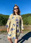 DESERT FOX Dahlia Dress - Sun & Moon Celestial Print - S/M - M/L