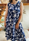 VINTAGE 90’s Floral Print Maxi Dress - L