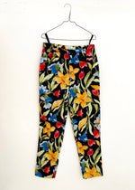 VINTAGE 90’s Tropical Floral High Waisted Trousers - M