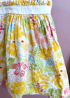 VINTAGE Kids 90’s Floral Embroidered Yellow Dress - 2-3 years