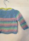 VINTAGE KIDS 90's Pastel Stripe Jumper - 9-12 Months