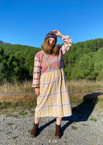 DESERT FOX Dahlia Dress - Autumn Checked - S/M - M/L