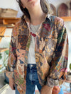 VINTAGE 90's Patchwork Hippie Long Sleeve Shirt - M/L