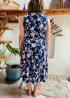 VINTAGE 90’s Floral Print Maxi Dress - L