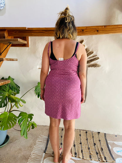 VINTAGE 90's Floral Mini Strappy Dress - S/M