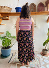 VINTAGE 90’s Floral Print High Waisted Maxi Skirt - S/M