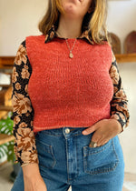 VINTAGE 90's Pink Sleeveless Knitted Vest Top - M