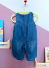 VINTAGE KIDS Denim Floral Embroidered Dungarees - 9 Months