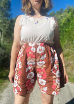 DESERT FOX Florence Shorts - Pink & Orange Florals - UK 12-16