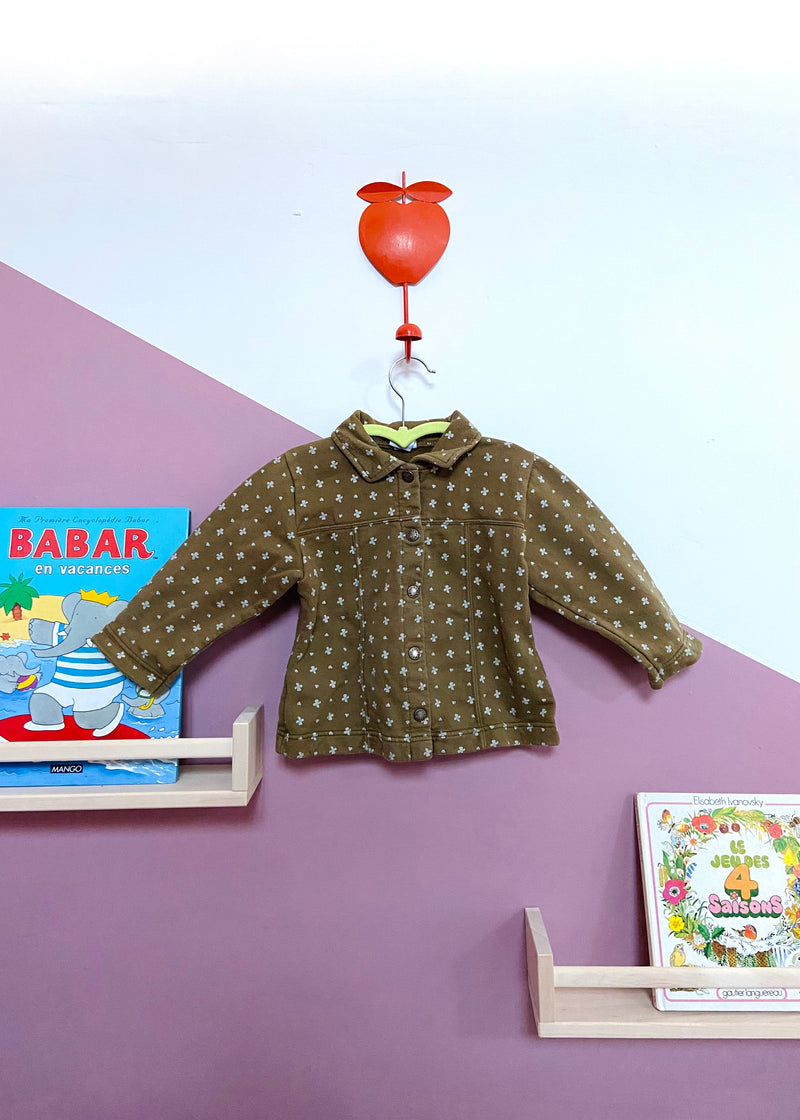 VINTAGE KIDS Petit Bateau Patterned Soft Jacket - 3 Years\