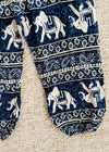 VINTAGE Hippie Indian Print Loose Trousers - 3 Years