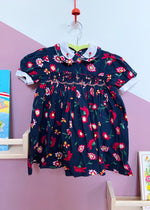 VINTAGE KIDS 80’s Floral Peter Pan Collar Dress - 18 Months