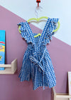 VINTAGE KIDS 90’s Blue Gingham Pinafore Dress - 18 Months