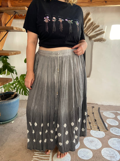 VINTAGE 90’s Tie Dye Hippie Maxi Skirt - M/L