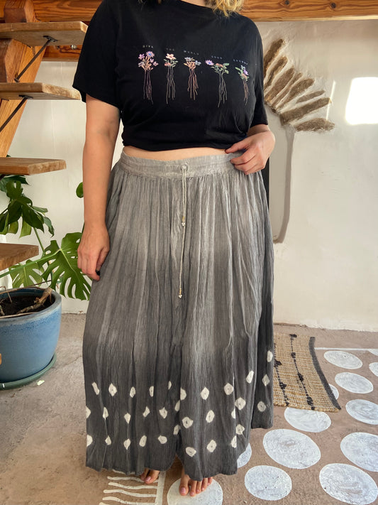 VINTAGE 90’s Tie Dye Hippie Maxi Skirt - M/L