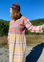 DESERT FOX Dahlia Dress - Autumn Checked - S/M - M/L