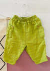 VINTAGE 90's Green Checked Trousers - 6 MONTHS