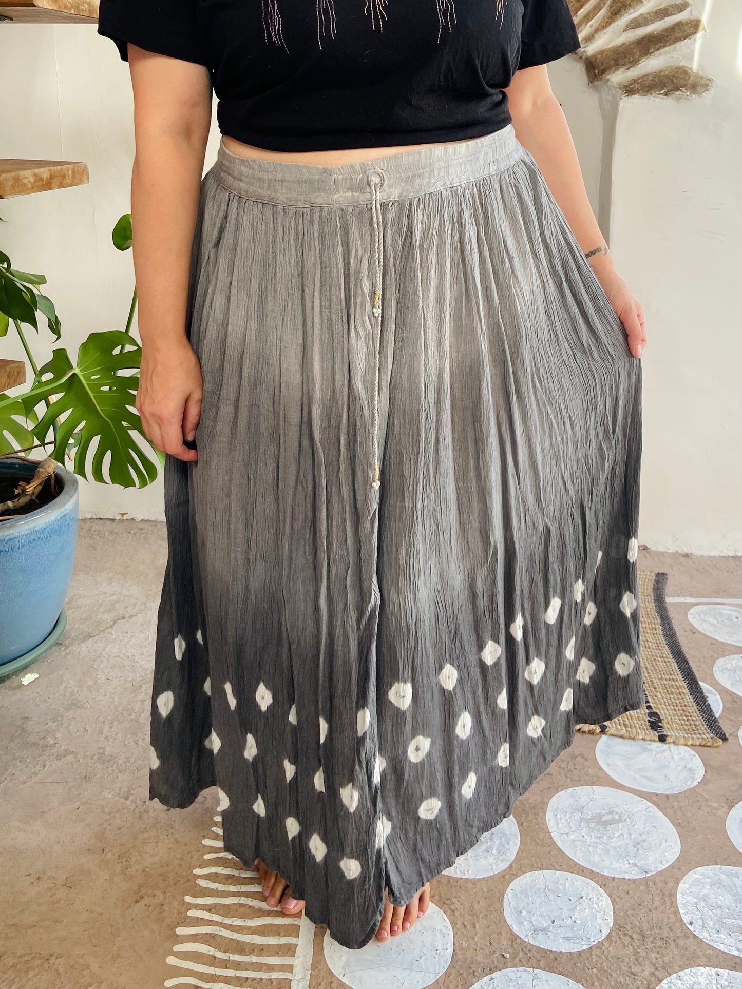 VINTAGE 90’s Tie Dye Hippie Maxi Skirt - M/L