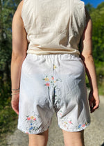 DESERT FOX Florence Shorts - Cross Stitch Florals - UK 10-12 - W30''