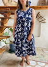 VINTAGE 90’s Floral Print Maxi Dress - L