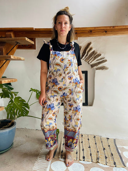 DESERT FOX Bohemian Print Long Length Dungarees - S/M