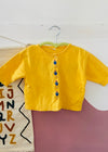 VINTAGE 90's Yellow Flower Embroidered Top - 6 MONTHS