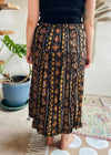 VINTAGE 90’s Brown Bohemian Midi Skirt - M