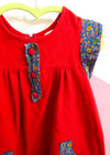 VINTAGE 80’s Red & Floral Dress - 4 Years