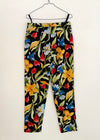 VINTAGE 90’s Tropical Floral High Waisted Trousers - M