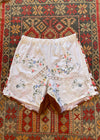 DESERT FOX Florence Shorts - Cross Stitch Florals - UK 10-12 - W30''