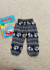 VINTAGE Hippie Indian Print Loose Trousers - 3 Years