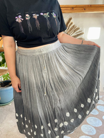 VINTAGE 90’s Tie Dye Hippie Maxi Skirt - M/L