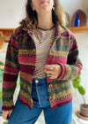 VINTAGE 90’s Bohemian Knit Button Up Cardigan Jacket - S/M