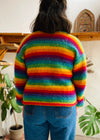 VINTAGE 90's Rainbow Knit Hippie Jumper - S/M