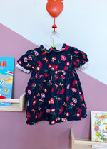 VINTAGE KIDS 80’s Floral Peter Pan Collar Dress - 18 Months