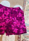 VINTAGE 90’s Purple Floral Shorts - S