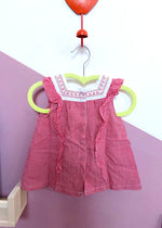 VINTAGE KIDS Red Gingham Strawberry Embroidered Top - 6 Months