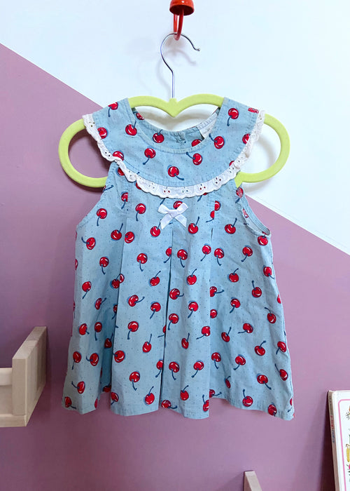 VINTAGE KIDS Cherry Print Bow Dress - 18 Months
