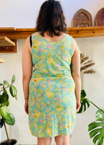 VINTAGE 90's Lemon Print Tank Top Dress - S/M