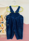 VINTAGE 90's Navy Cord Dungarees - 12 MONTHS